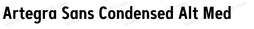 Artegra Sans Condensed Alt Medium I字体转换